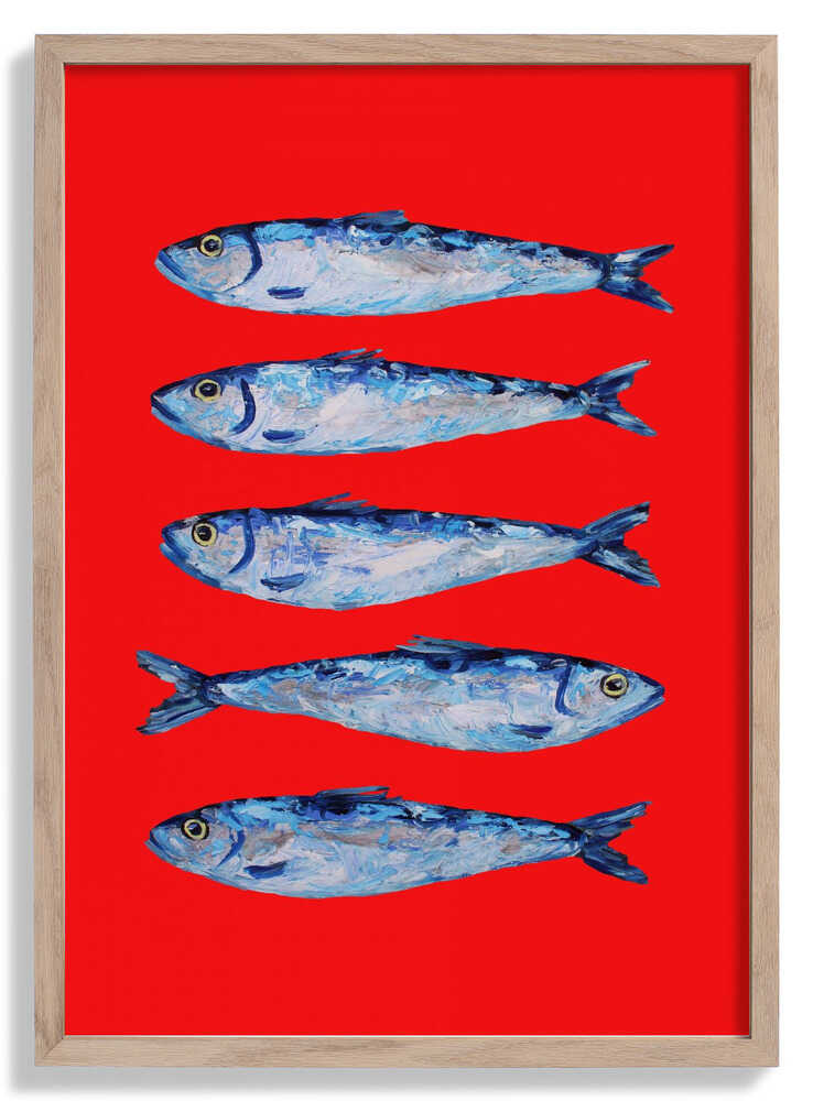 Sardines Berry Red by Alice Straker