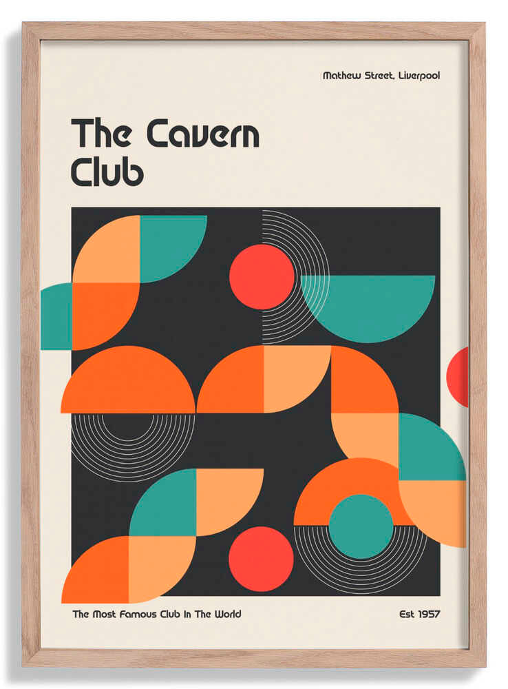 Cavern Club Design Poster by Retrodrome