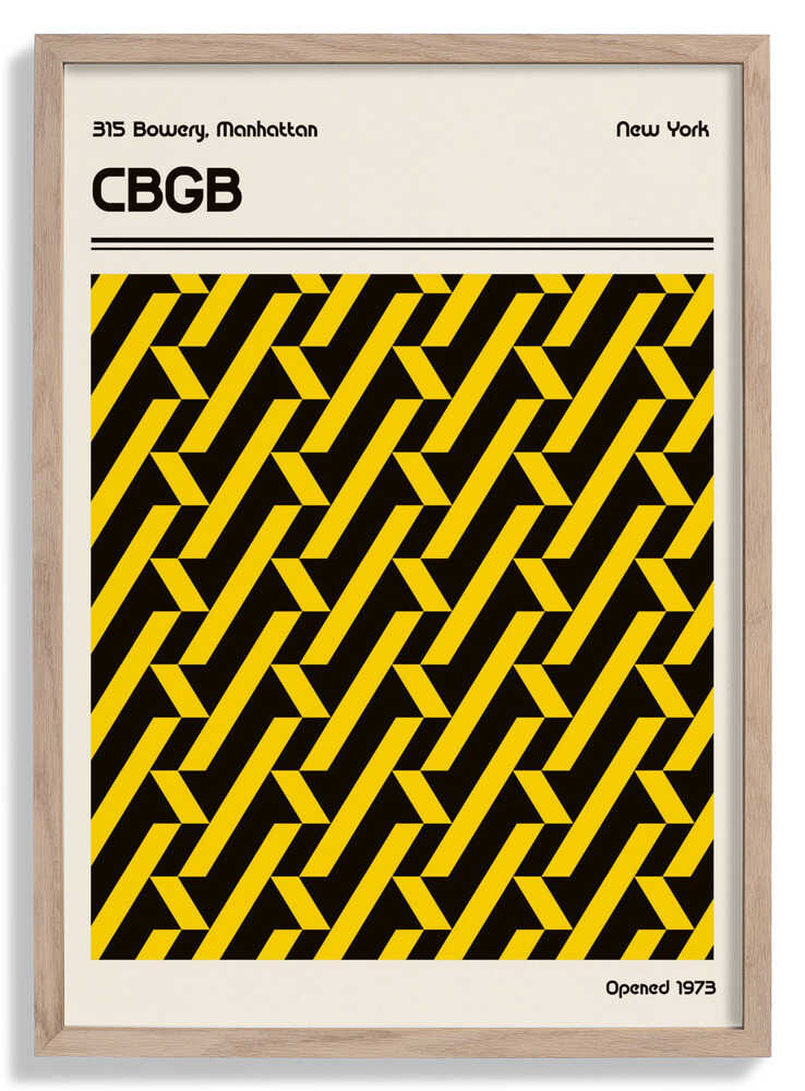 CBGB Veranstaltungsort Poster von Retrodrome