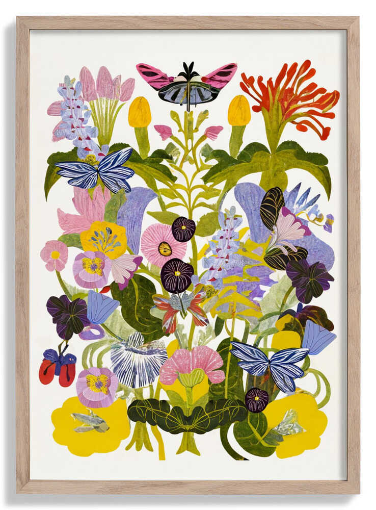 Abstract Autumn Floral by Rafaela Mascaro