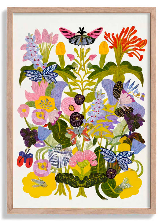 Abstract Autumn Floral by Rafaela Mascaro