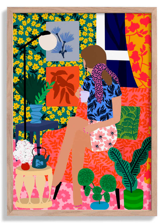 Tea time girl by Rafaela Mascaro