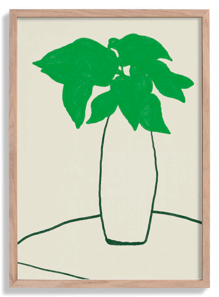 Green Leaves On The Table von Little Dean