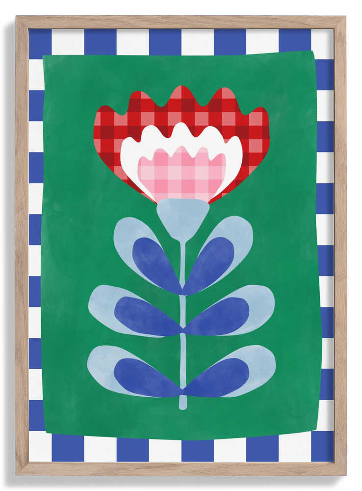 Floral Design with Bold Geometric Shapes by Elena Ristova