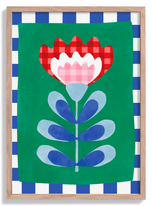 Floral Design with Bold Geometric Shapes by Elena Ristova