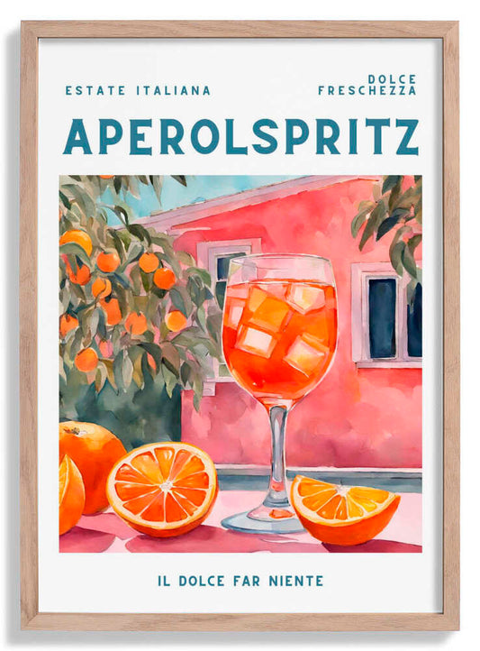 Aperol Spritz, Aquarell, Fresh by Ohkimiko