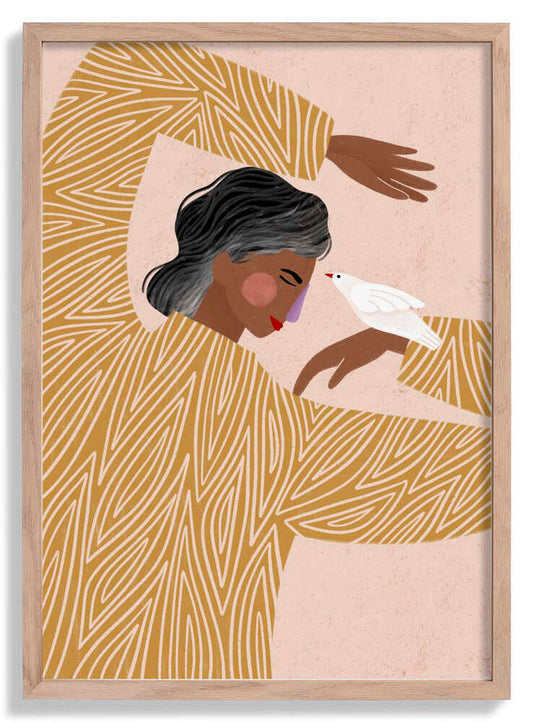 The Woman With a Bird by Bea Müller