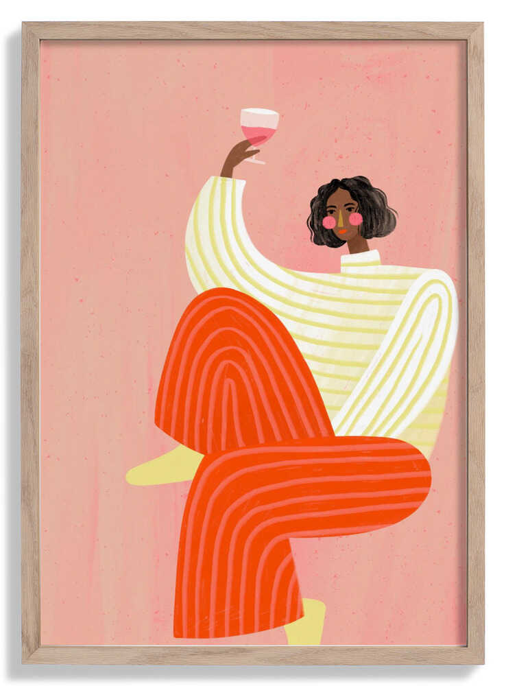 The Woman With The Glass of Wine by Bea Müller