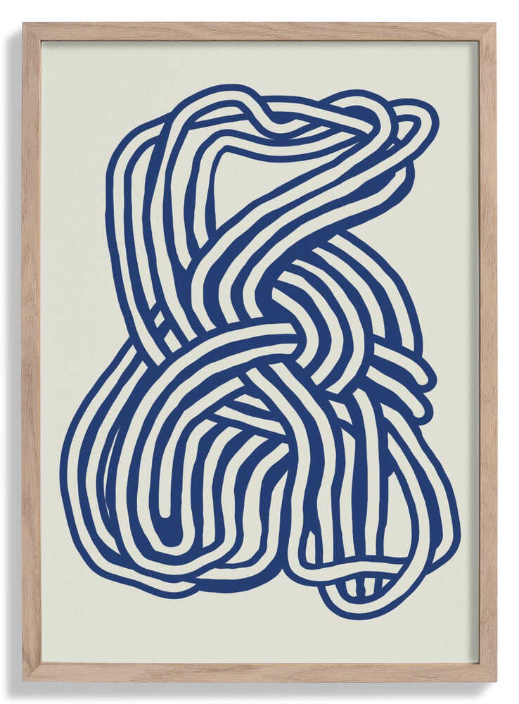 Organische Form in blau 02 von Little Dean
