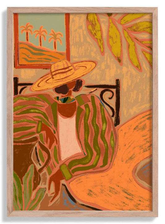 Lady in Stripe by Arty Guava