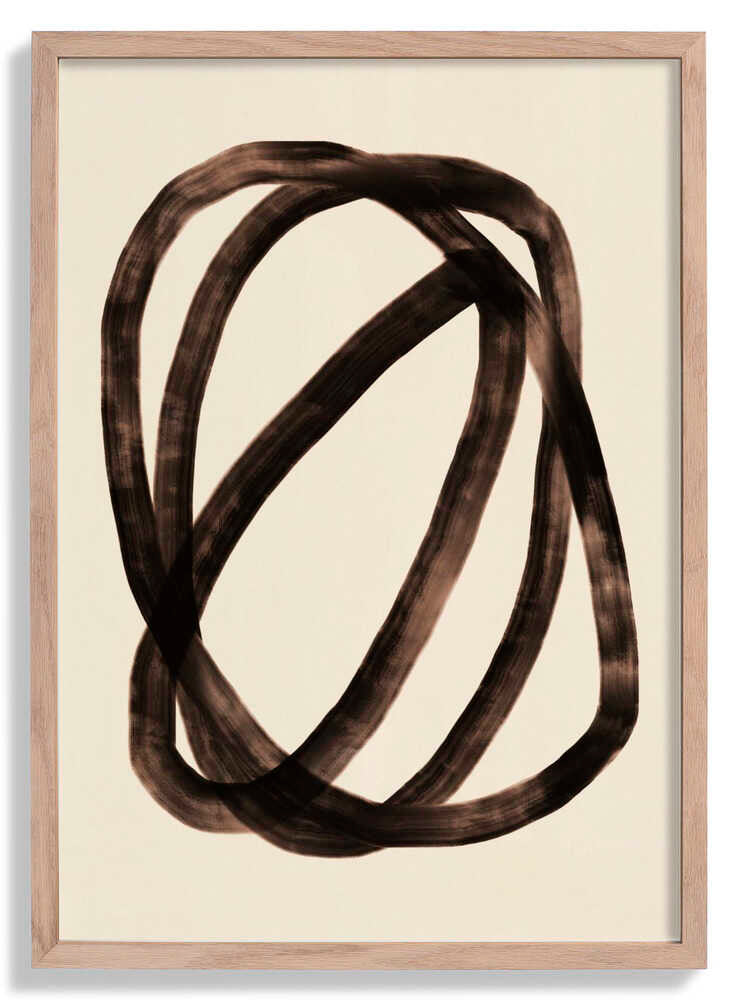 overlapping black loops by Little Dean