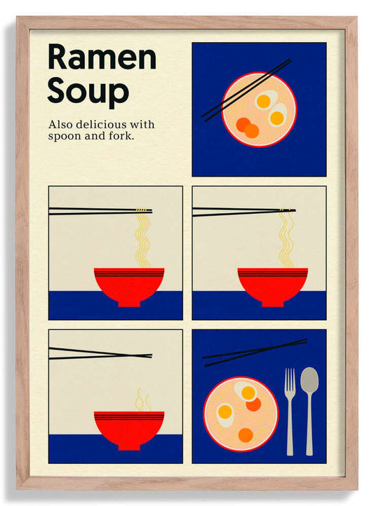 Poster Ramen Soup by Rosi Feist