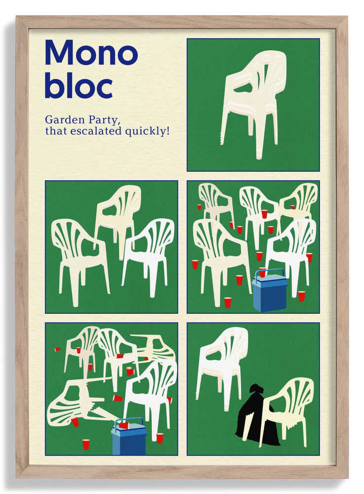 Poster Monobloc Five Squares by Rosi Feist