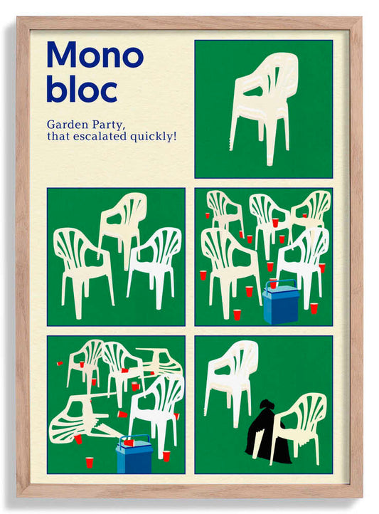 Poster Monobloc Five Squares by Rosi Feist