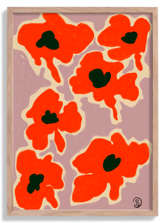 Vibrant Poppy Flowers by Sandra Poliakov
