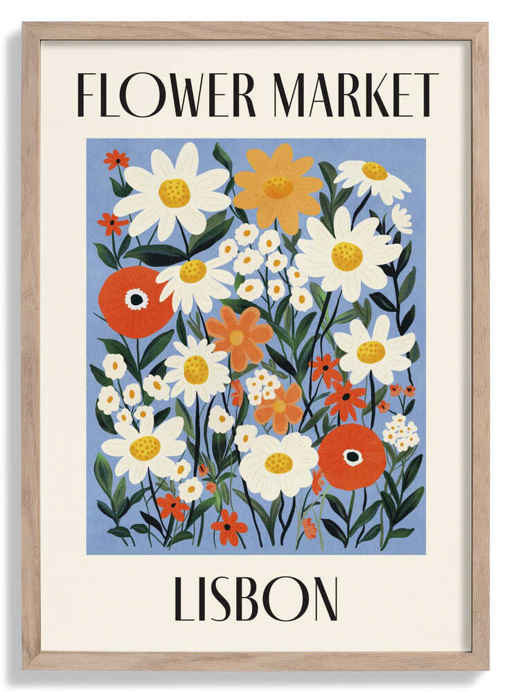 Flower Market Lisbon Portugal by Dirkie Nell