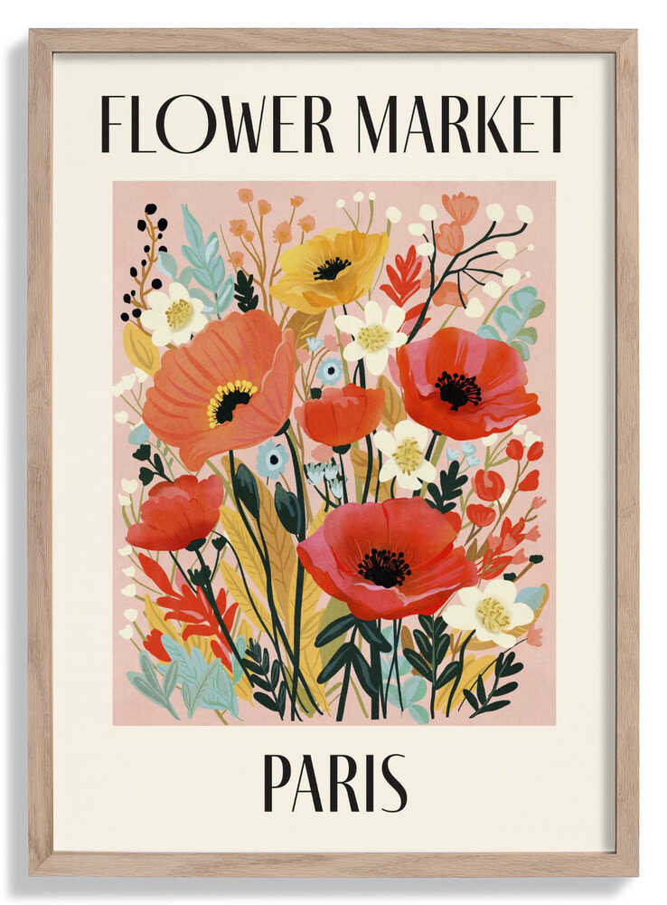 Flower Market Paris France by Dirkie Nell