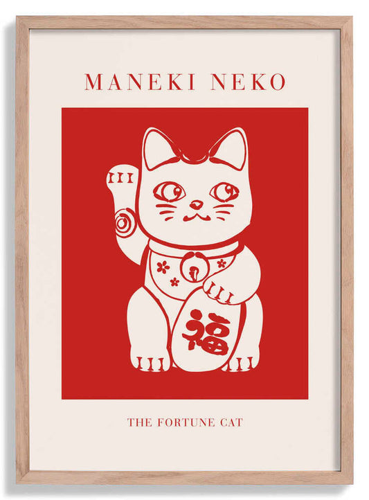 Maneki-Neko Cat Red by KsanaKalpa