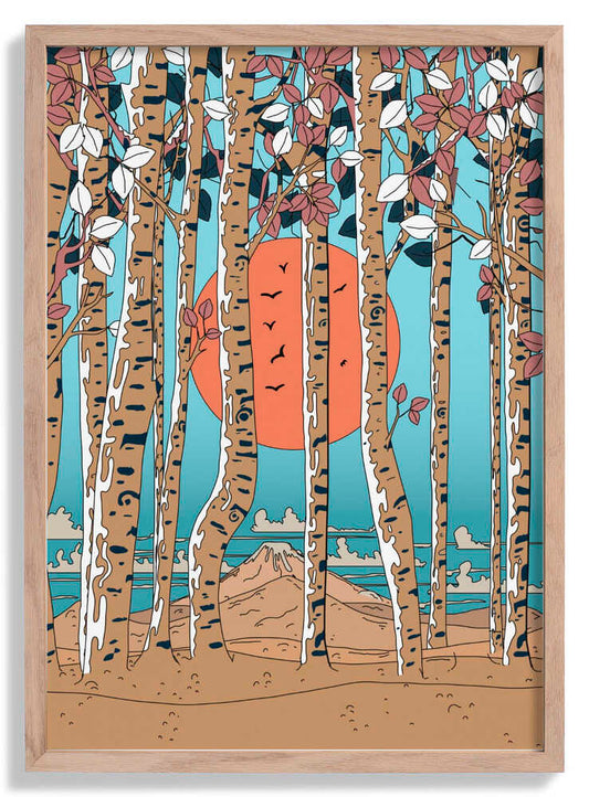 Japanische Birkenbäume von Nicholas