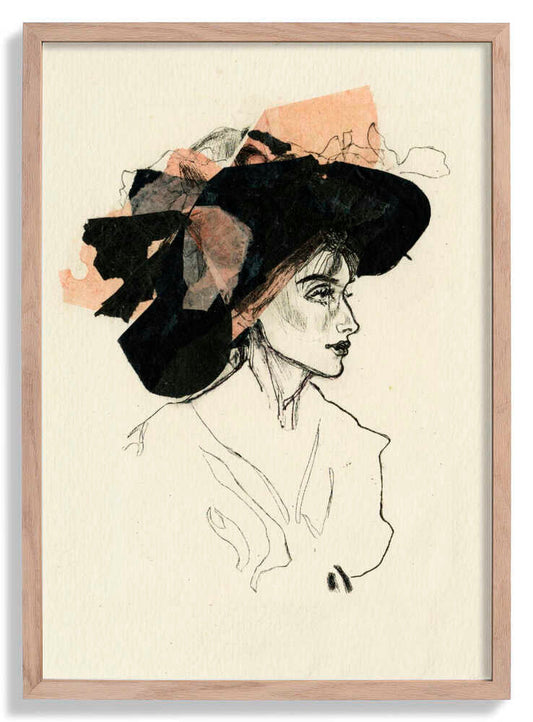 Woman In A Large Hat by Ute Rathmann