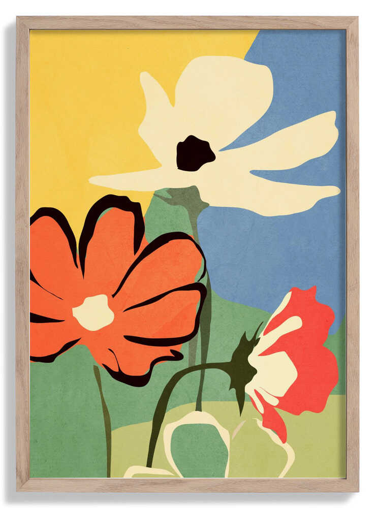 Moderne abstrakte Kunst Blumen von ThingDesign