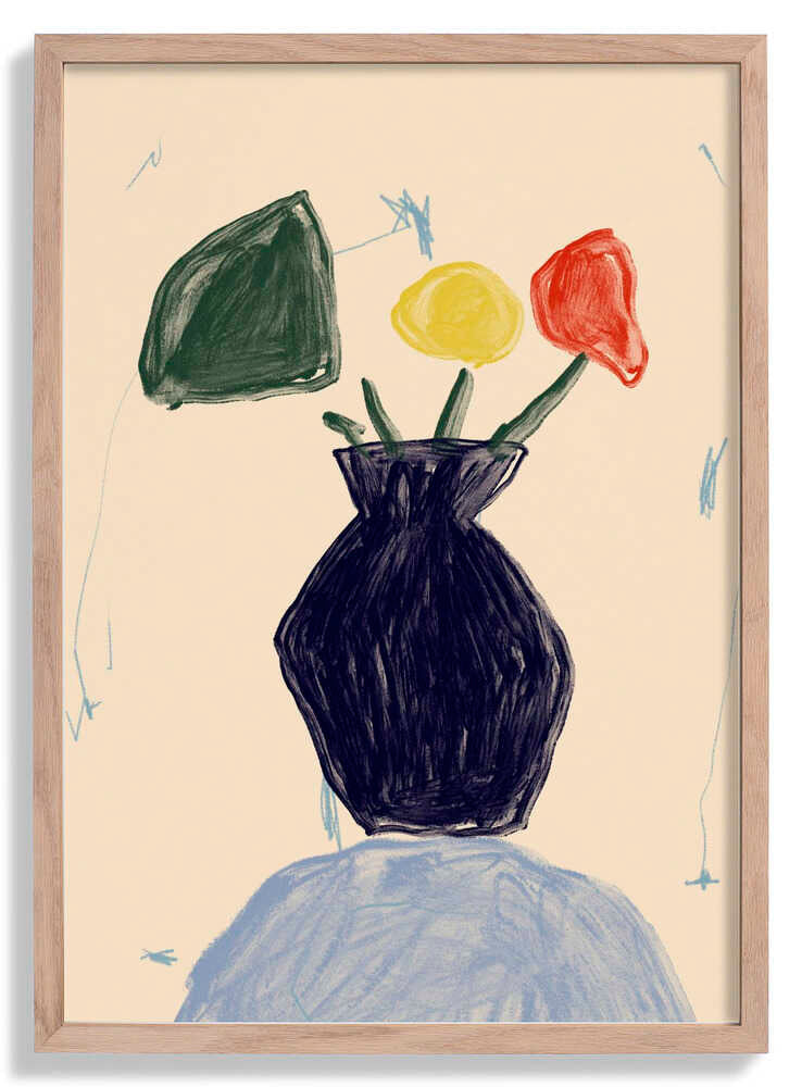 Vivid Vase Blooms by Treechild