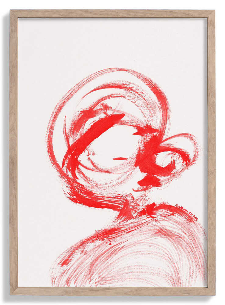 Swirling Red Essence by Santhosh ch