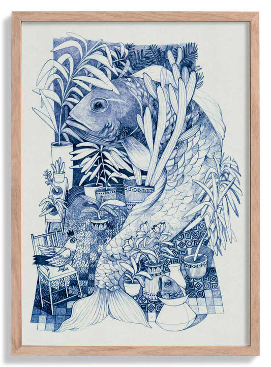 Vibrant Colors And Intricate Patterns Fish by Hieuchau