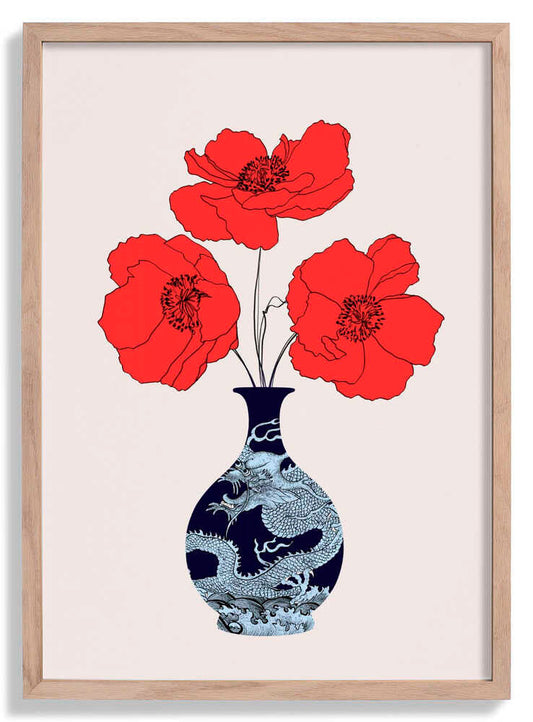 Three Poppies by CATS AND DOTZ