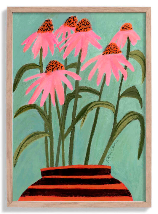 Echinacea Coneflowers by Karin Lauria