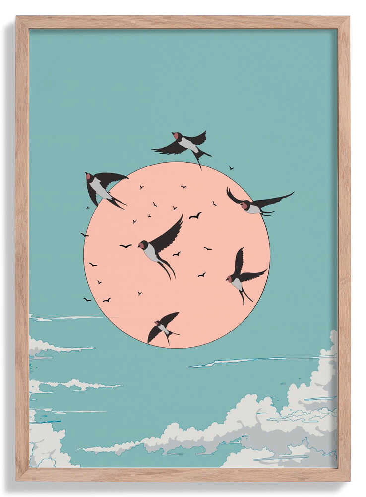 Swallows at Sunrise by Nicholas