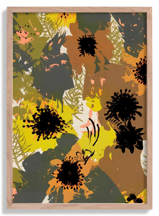 Yellow Ochre Florals by Uma Gokhale