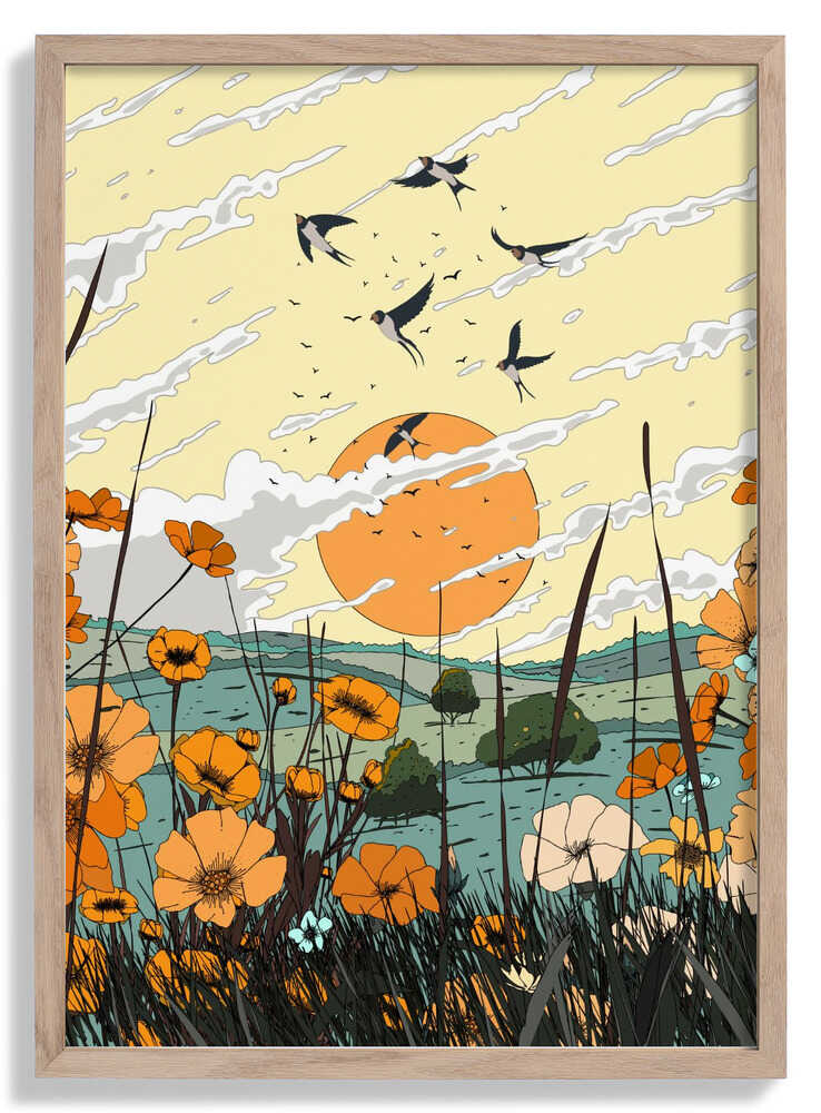 Japan Landschaft im Sommer von Nicholas