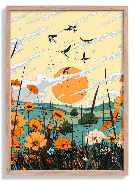 Japan Landschaft im Sommer von Nicholas