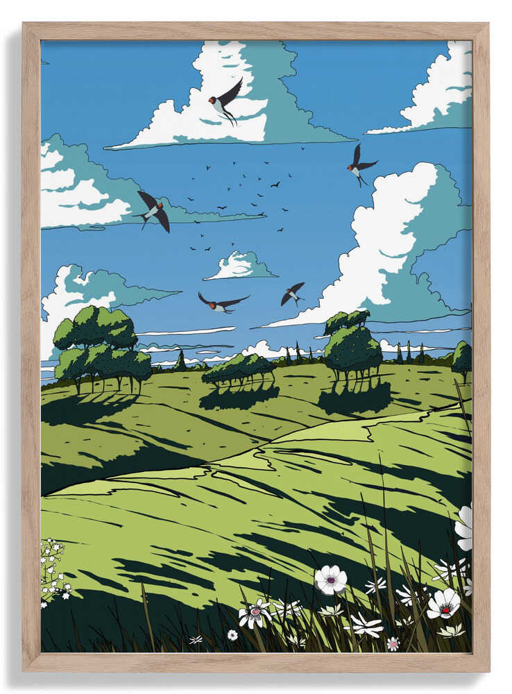 Landschaft im Sommer von Nicholas