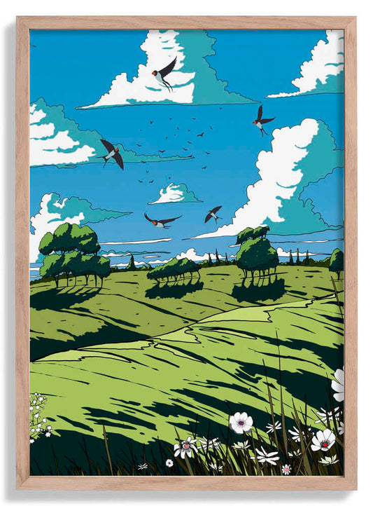 Landschaft im Sommer von Nicholas