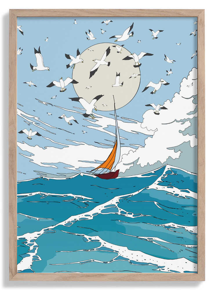 Seelandschaft und Möwen von Nicholas