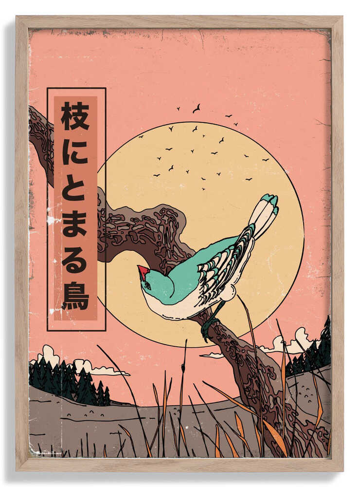 Vogel auf einem Ast von Nicholas