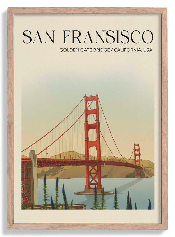 San Fransisco Reiseposter von Andreas Magnusson