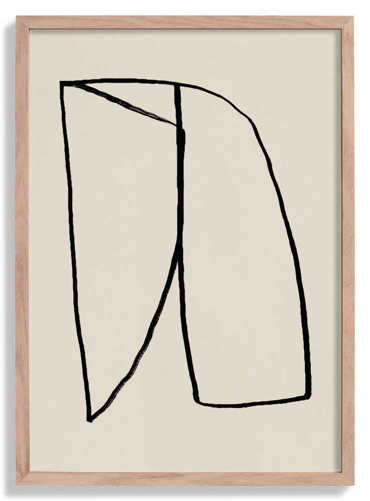 Minimalist Black Line Shape by Little Dean