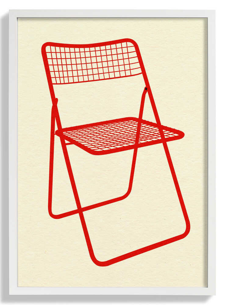 Ted Net Chair Red by Rosi Feist