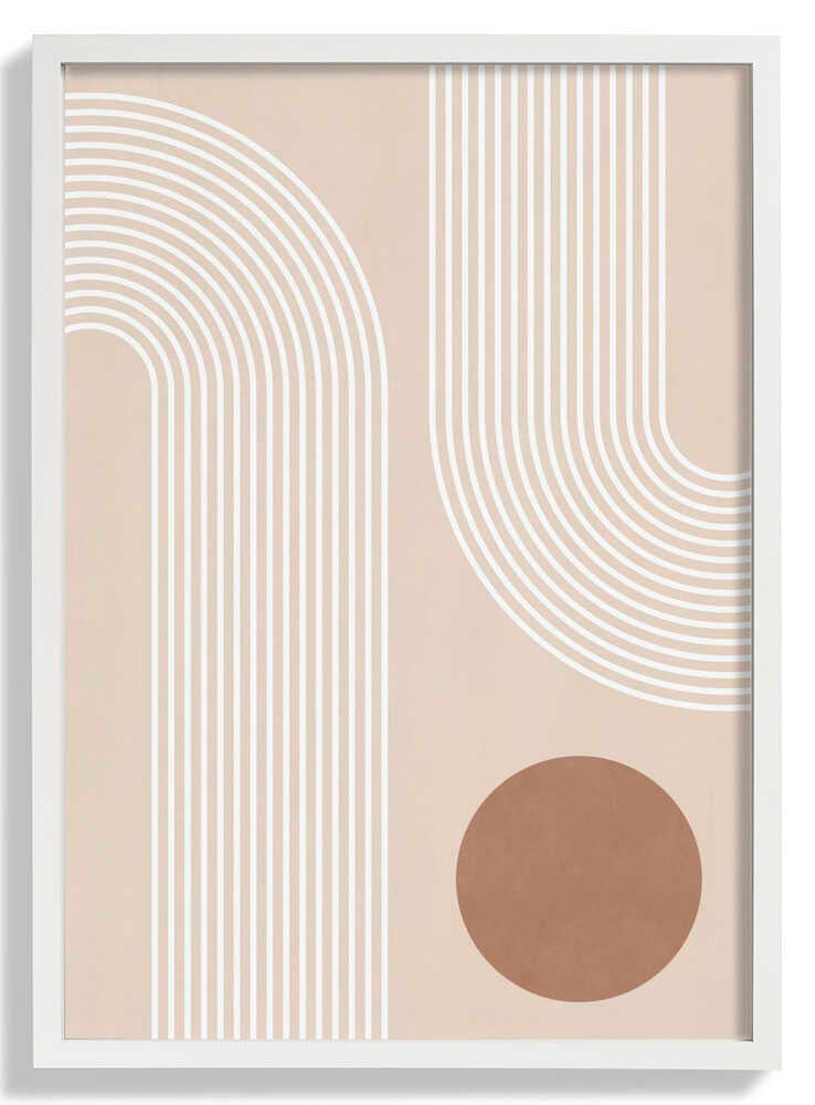 Beige Arc Poster by Elena Ristova