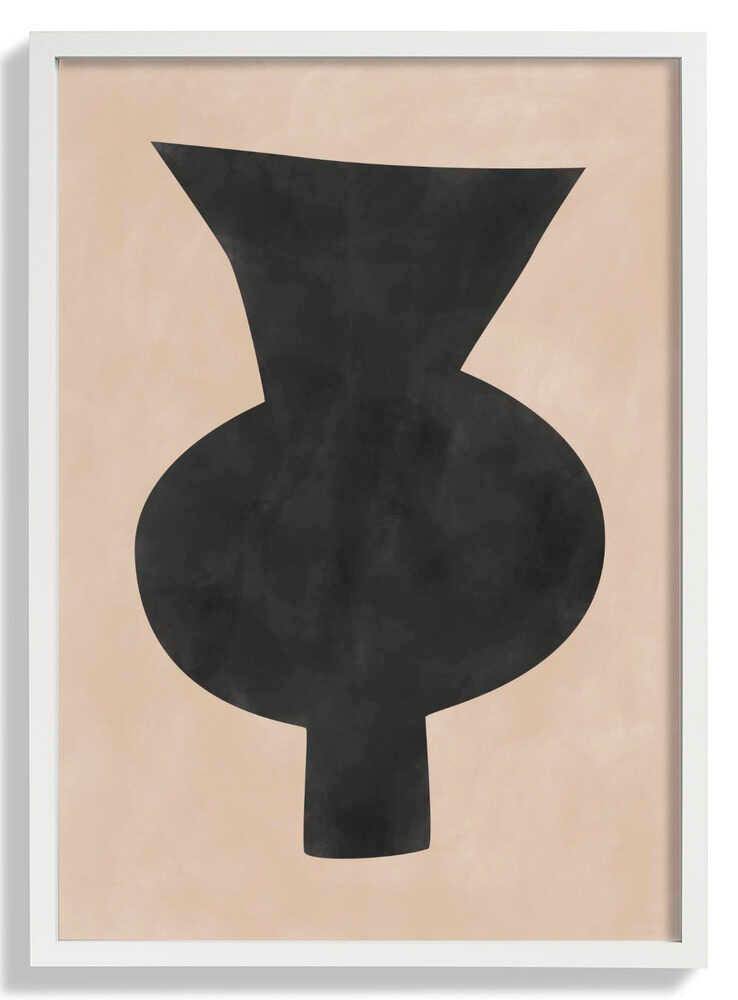 Abstract Vase Silhouette by Elena Ristova