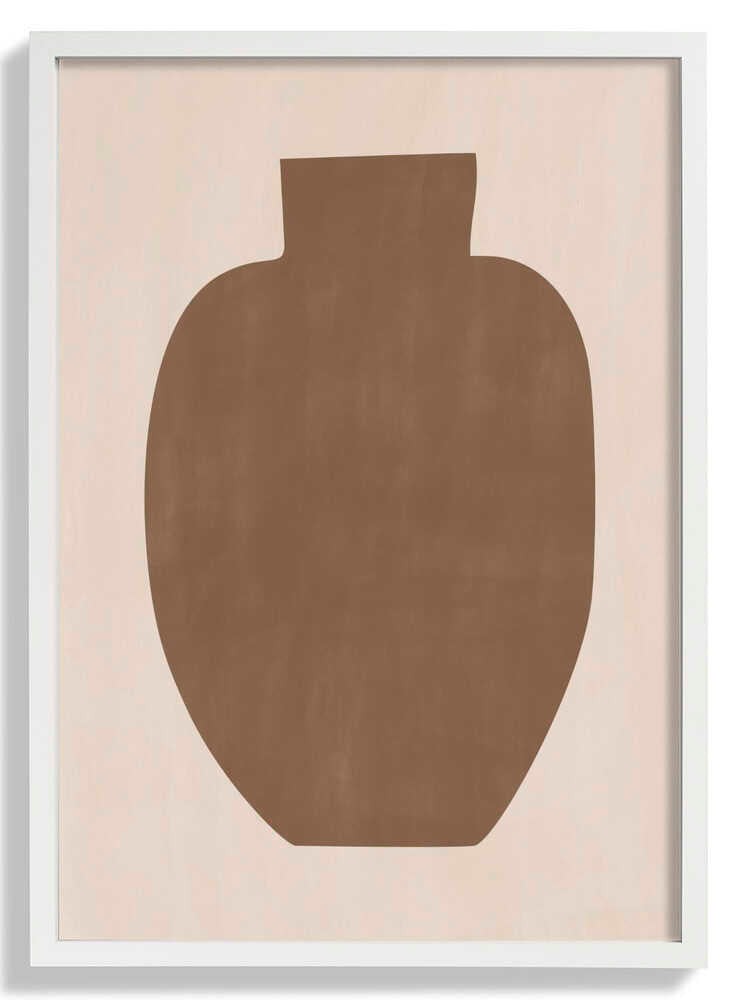 Brown Silhouette of a Vase by Elena Ristova