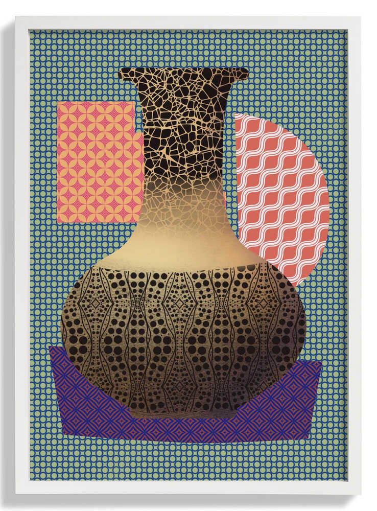 Yellow Vase and Purple Mat by Little Dean