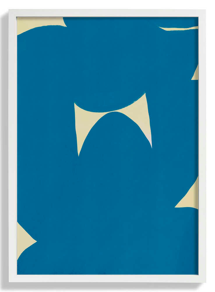 Blue Abstract Serenity by Little Dean