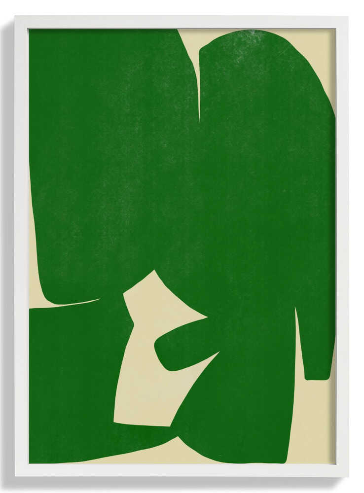 Large Abstract Cut Out In Green by Little Dean