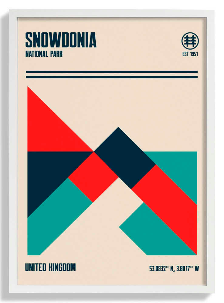 Snowdonia National Park Travel Poster by Retrodrome