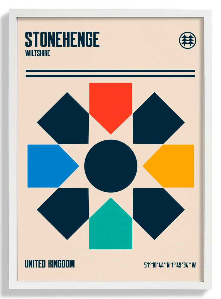 Stonehenge Travel Poster by Retrodrome