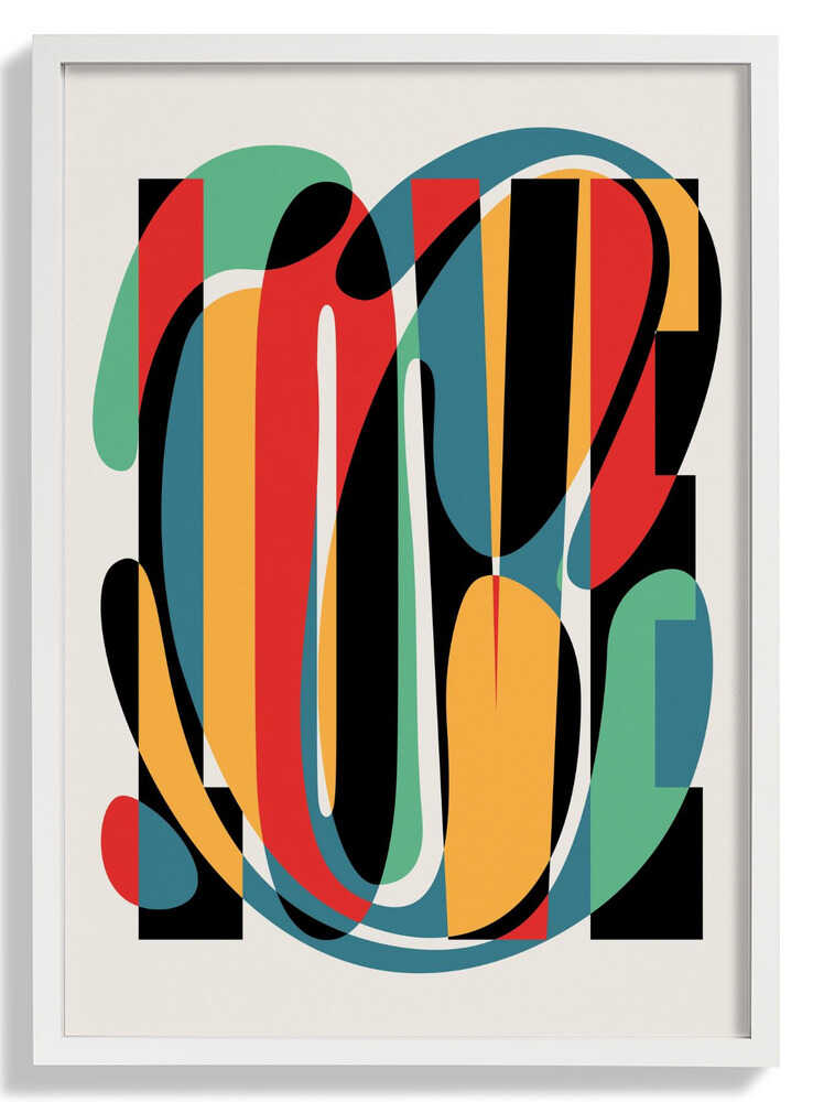 Love Abstract Design by Retrodrome